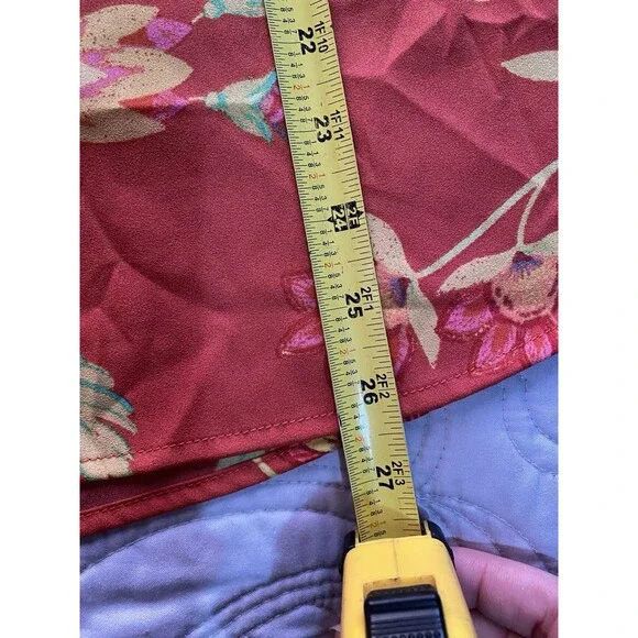 Kim Gravel M Boho Long Sleeve Blouse, Ruffle Cottagecore Bohemian V Neck F14 - Picture 8 of 9